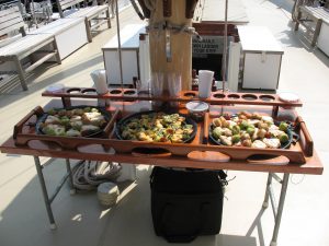Catering for private charter on Aquidneck