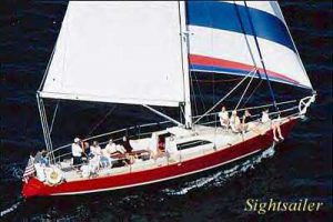 Sightsailer sailing Newport sailboat